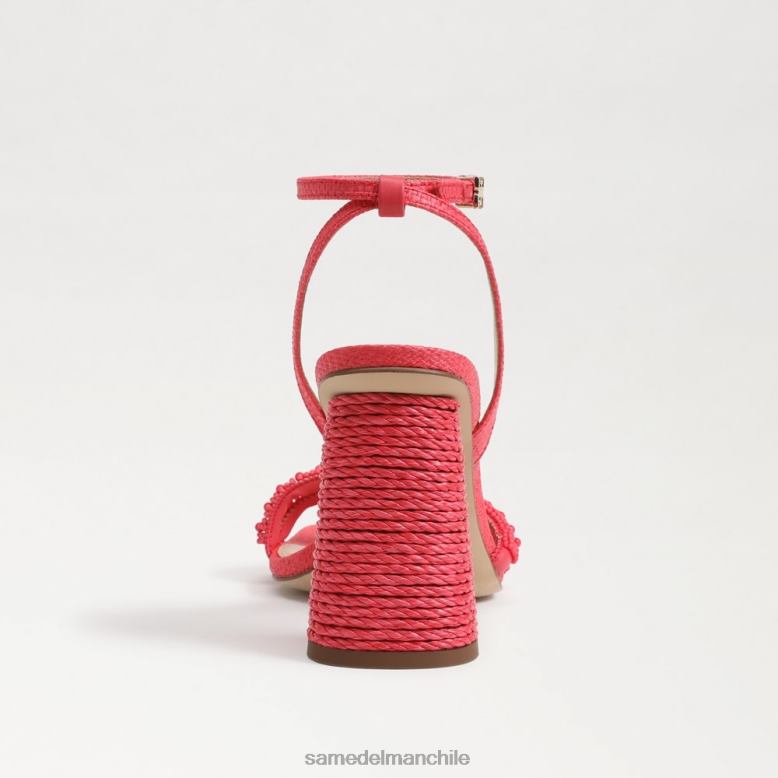 Sam Edelman P802J487 calzado baros rosa mujer sandalias kia con tacón cuadrado y cuentas
