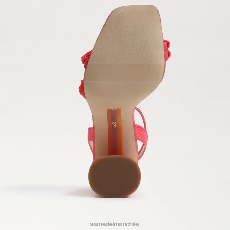Sam Edelman P802J487 calzado baros rosa mujer sandalias kia con tacón cuadrado y cuentas