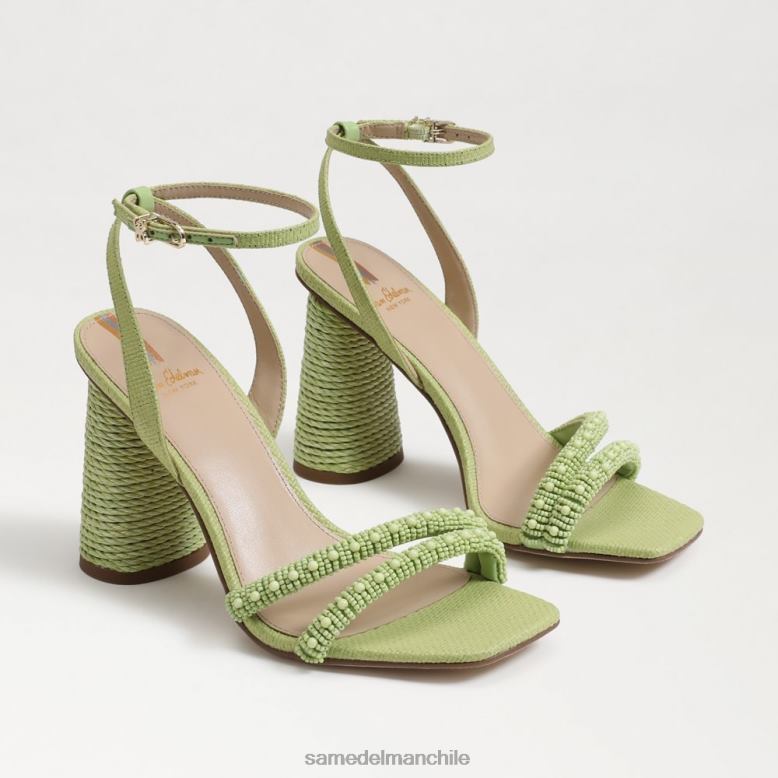 Sam Edelman P802J490 calzado perla de verano mujer sandalias kia con tacón cuadrado y cuentas