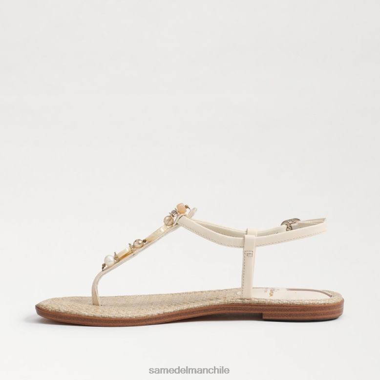 Sam Edelman P802J496 calzado marfil moderno mujer sandalia de tanga retro gigi