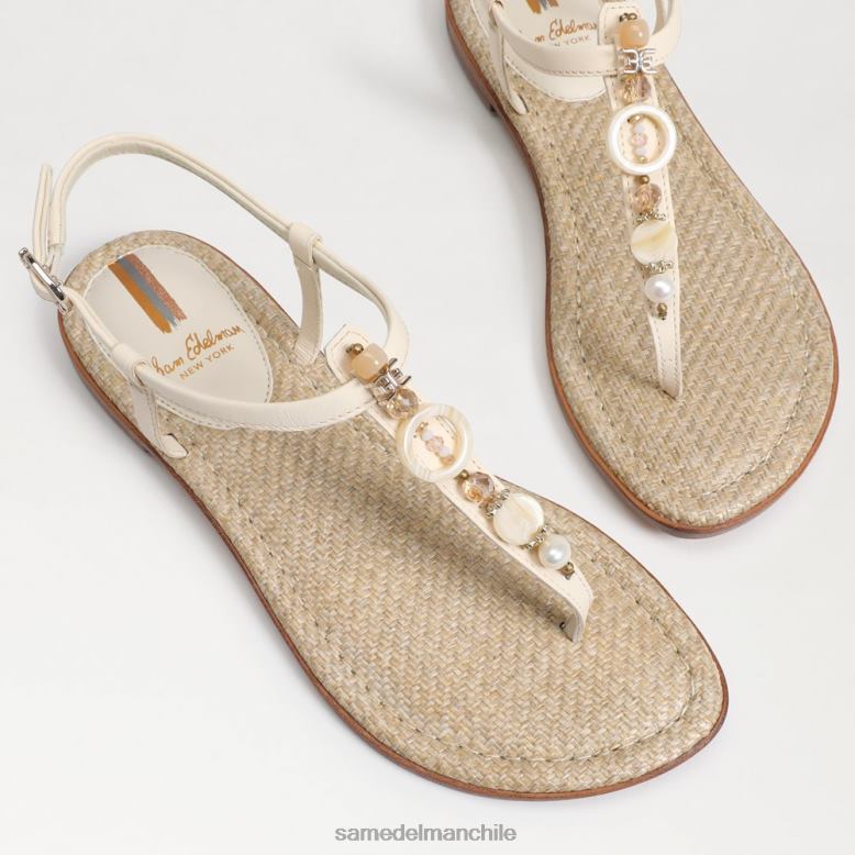 Sam Edelman P802J496 calzado marfil moderno mujer sandalia de tanga retro gigi