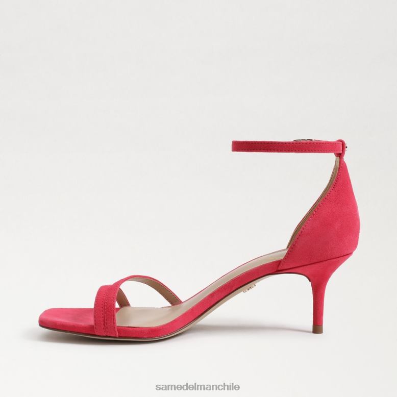 Sam Edelman P802J507 calzado gamuza ultra fucsia mujer sandalia peonie con tacón gatito