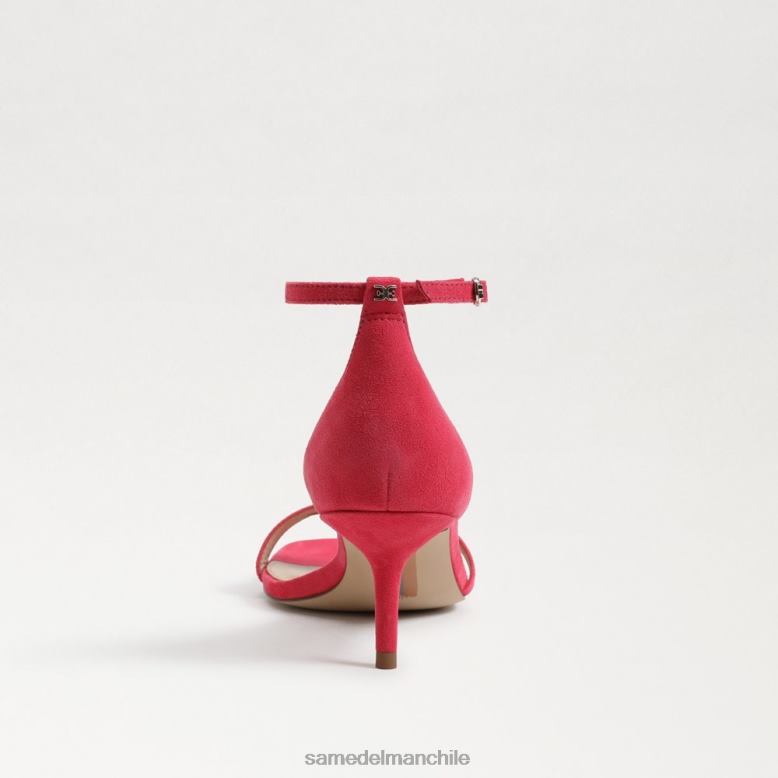 Sam Edelman P802J507 calzado gamuza ultra fucsia mujer sandalia peonie con tacón gatito