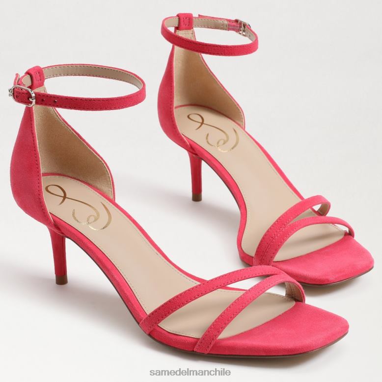 Sam Edelman P802J507 calzado gamuza ultra fucsia mujer sandalia peonie con tacón gatito