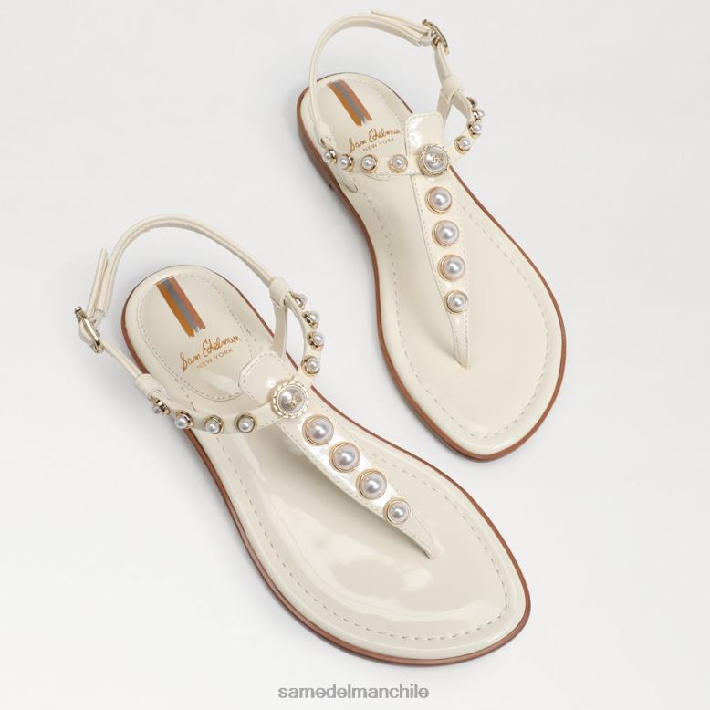 Sam Edelman P802J555 calzado porcelana mujer sandalia de dedo gigi con perlas