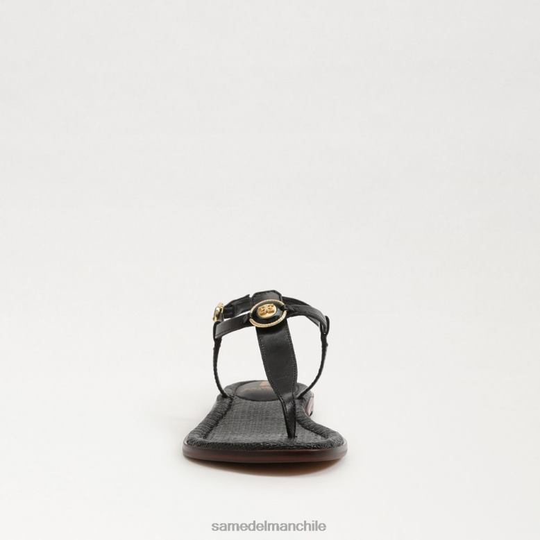 Sam Edelman P802J557 calzado cuero negro mujer sandalia de dedo gigi signet