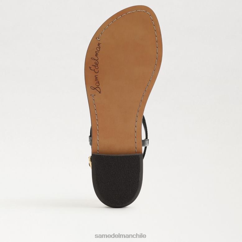 Sam Edelman P802J557 calzado cuero negro mujer sandalia de dedo gigi signet