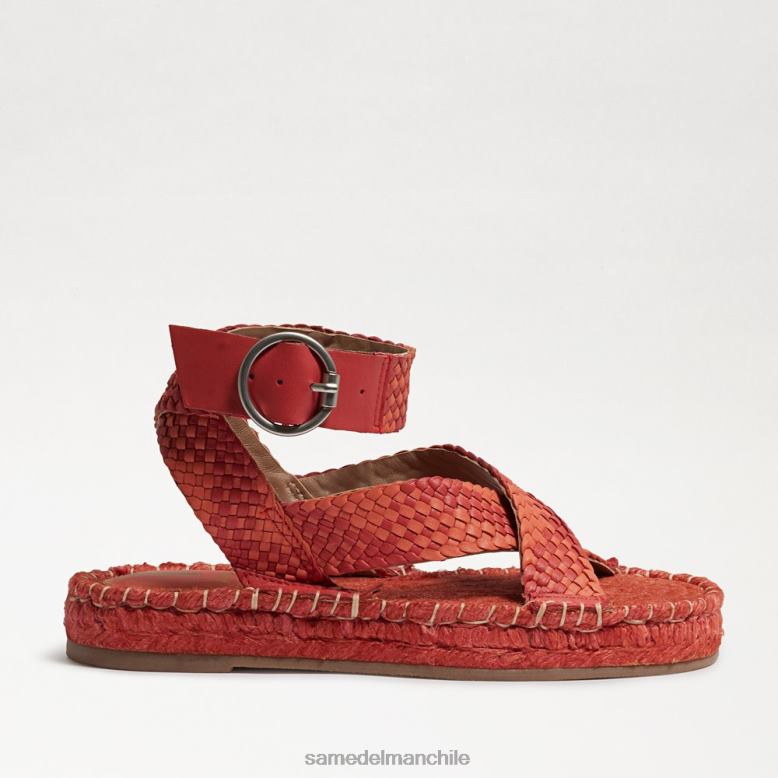 Sam Edelman P802J580 calzado amapola brillante mujer sandalia dakota con plataforma