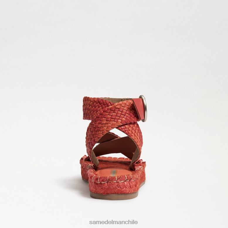 Sam Edelman P802J580 calzado amapola brillante mujer sandalia dakota con plataforma