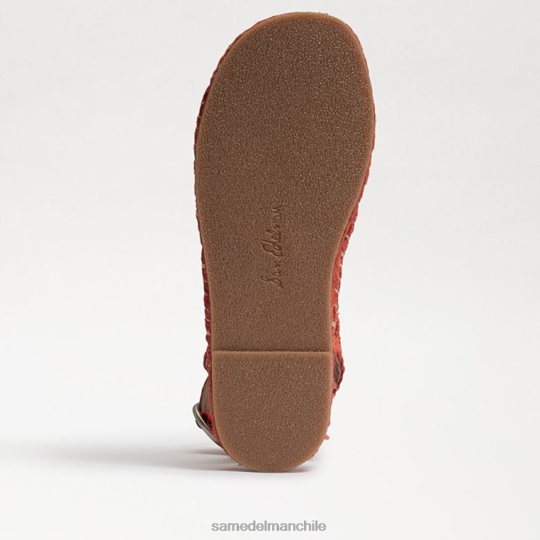 Sam Edelman P802J580 calzado amapola brillante mujer sandalia dakota con plataforma