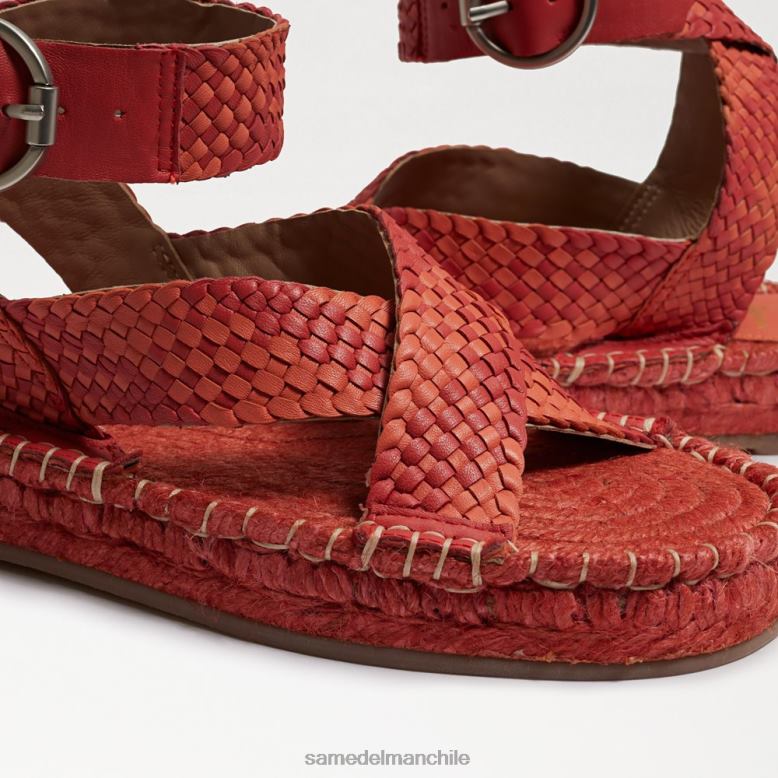 Sam Edelman P802J580 calzado amapola brillante mujer sandalia dakota con plataforma