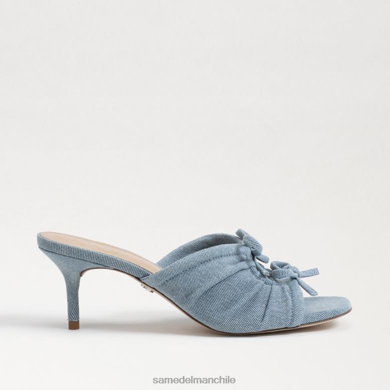 Sam Edelman P802J596 calzado azul mujer tacón con tiras pia