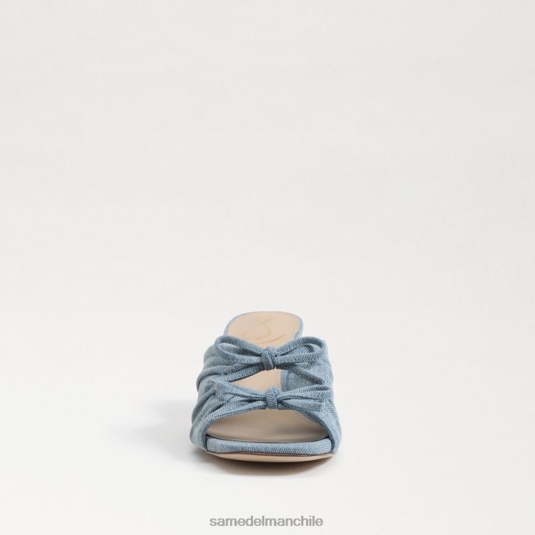 Sam Edelman P802J596 calzado azul mujer tacón con tiras pia