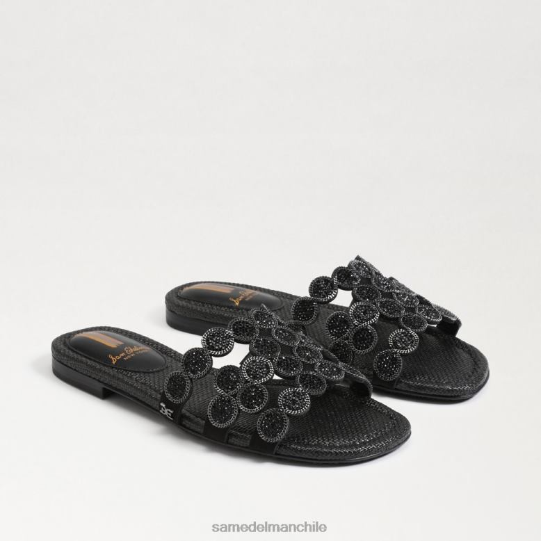 Sam Edelman P802J606 calzado ante negro mujer sandalias bay marche