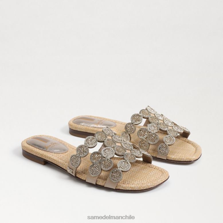 Sam Edelman P802J607 calzado hoja de oro mujer sandalias bay marche