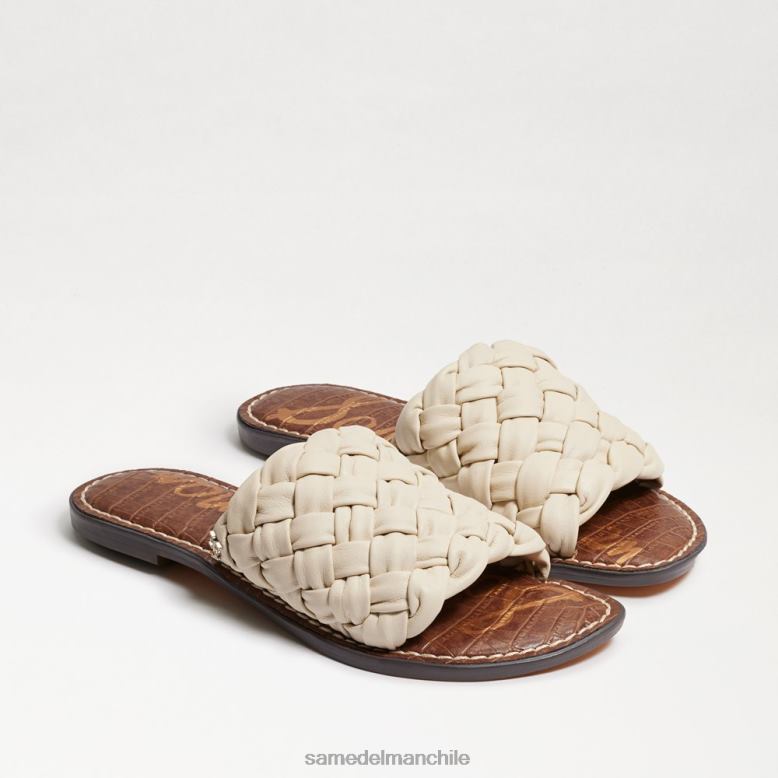 Sam Edelman P802J634 calzado cuero marfil moderno mujer sandalias griffin tejidas