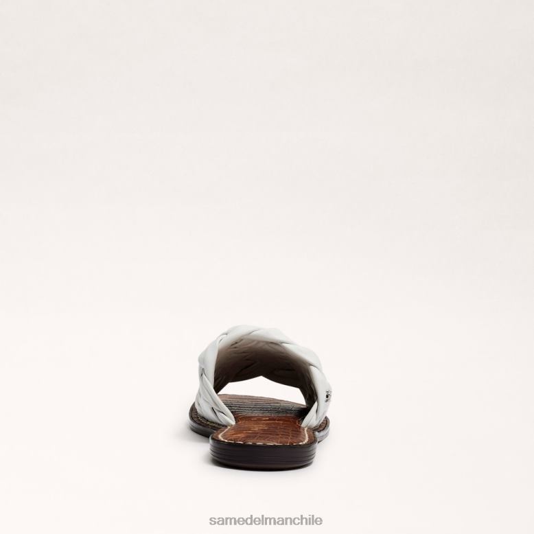 Sam Edelman P802J638 calzado blanco brillante mujer sandalias griffin tejidas