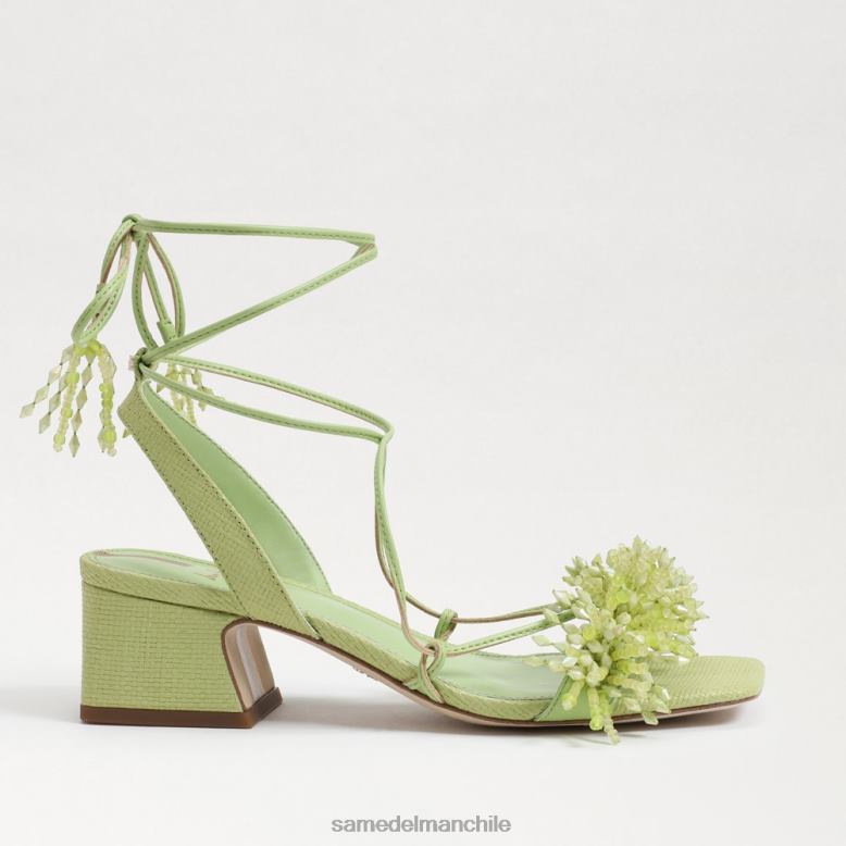 Sam Edelman P802J63 calzado pera de verano mujer sandalia walda con tacón cuadrado y cuentas