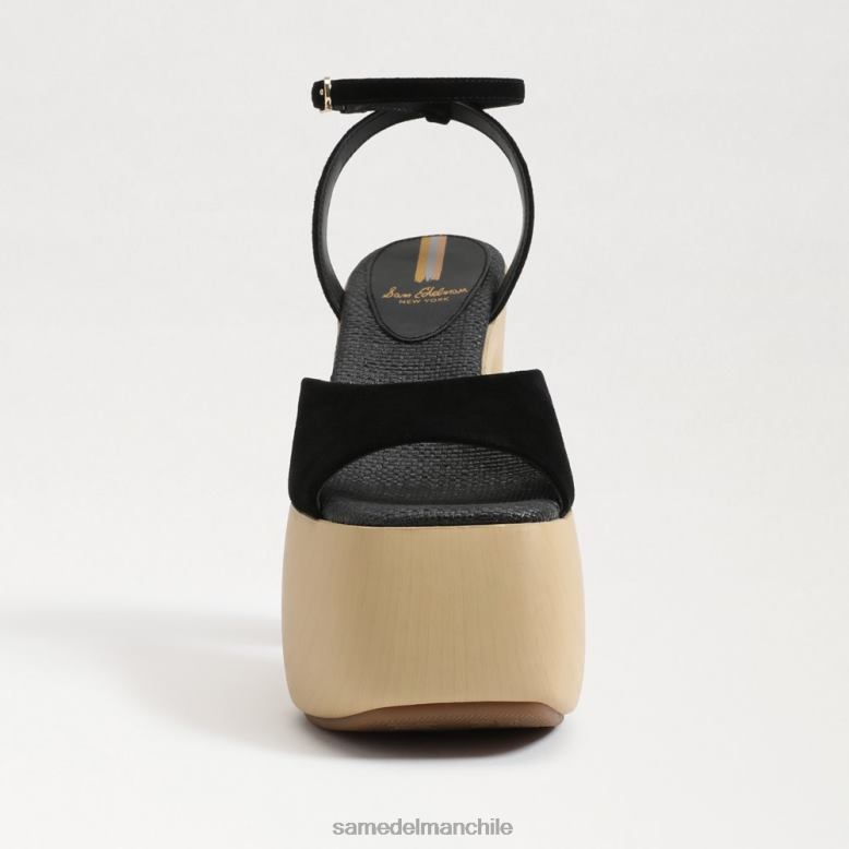 Sam Edelman P802J668 calzado ante negro mujer tacón de plataforma Grayson