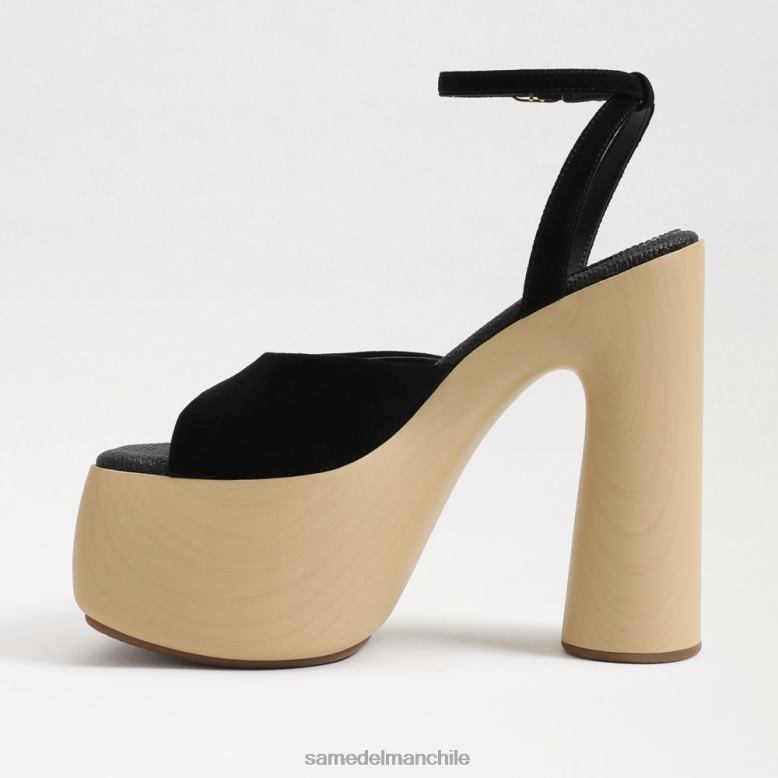 Sam Edelman P802J668 calzado ante negro mujer tacón de plataforma Grayson