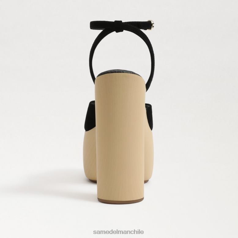 Sam Edelman P802J668 calzado ante negro mujer tacón de plataforma Grayson