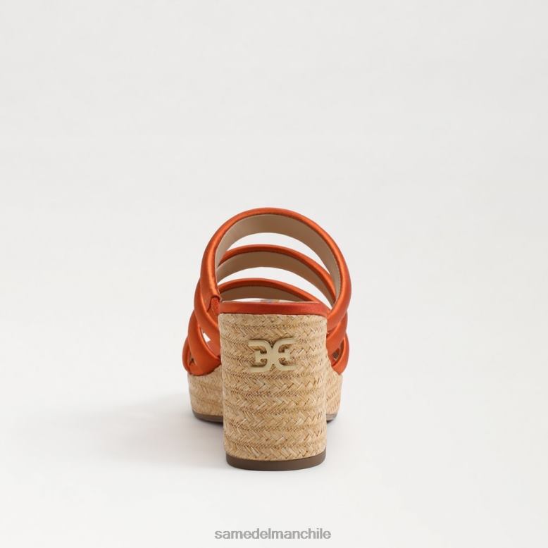 Sam Edelman P802J684 calzado naranja cali mujer tacón de cuña de plataforma yuki