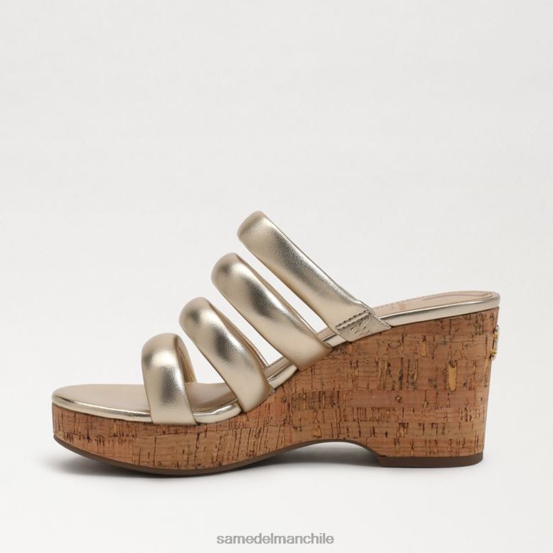 Sam Edelman P802J686 calzado hoja de oro mujer tacón de cuña de plataforma yuki