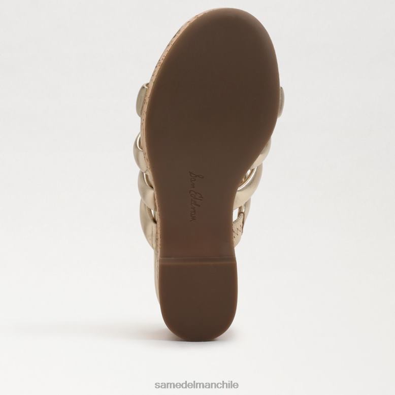 Sam Edelman P802J686 calzado hoja de oro mujer tacón de cuña de plataforma yuki