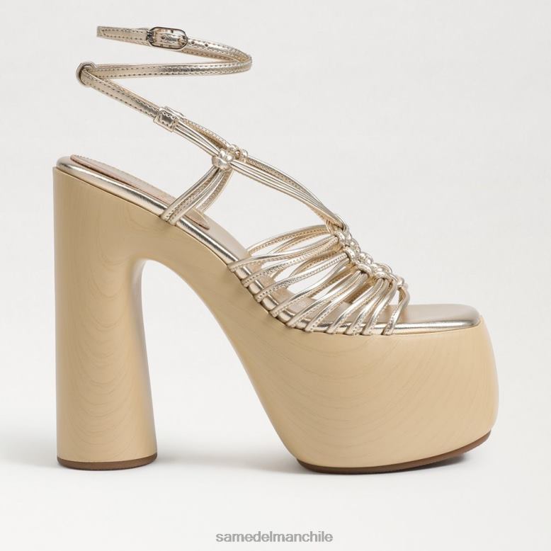 Sam Edelman P802J697 calzado hoja de oro mujer tacón de plataforma gia