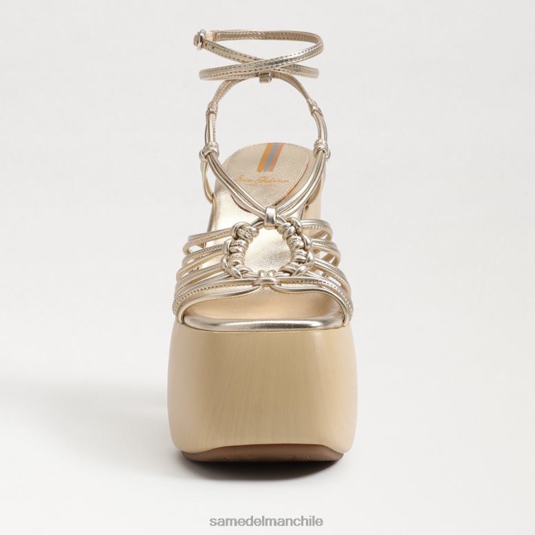 Sam Edelman P802J697 calzado hoja de oro mujer tacón de plataforma gia