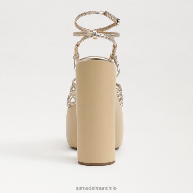 Sam Edelman P802J697 calzado hoja de oro mujer tacón de plataforma gia