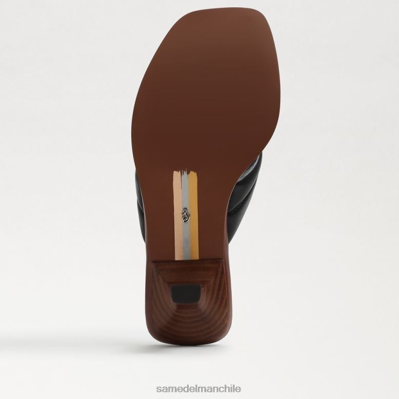 Sam Edelman P802J708 calzado cuero negro mujer sandalia tipo tanga daphney