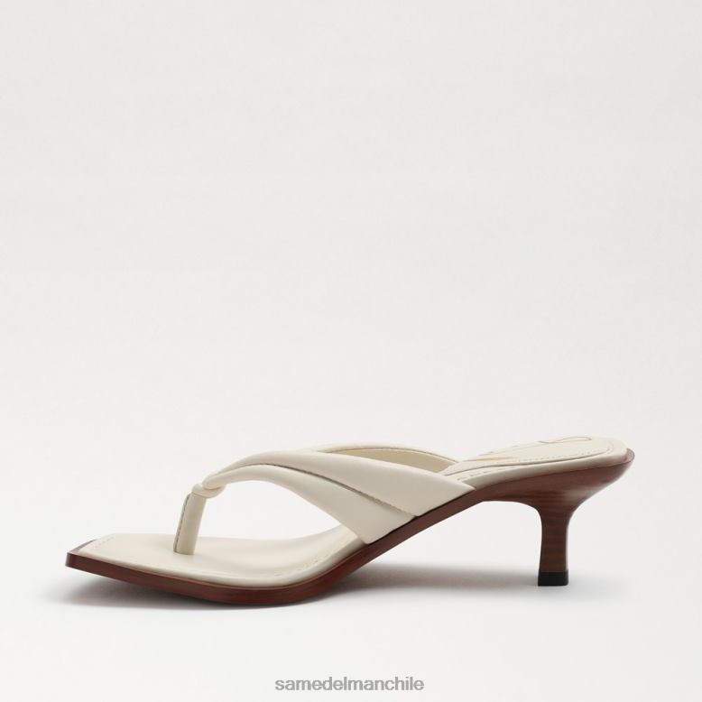 Sam Edelman P802J709 calzado cuero marfil moderno mujer sandalia tipo tanga daphney