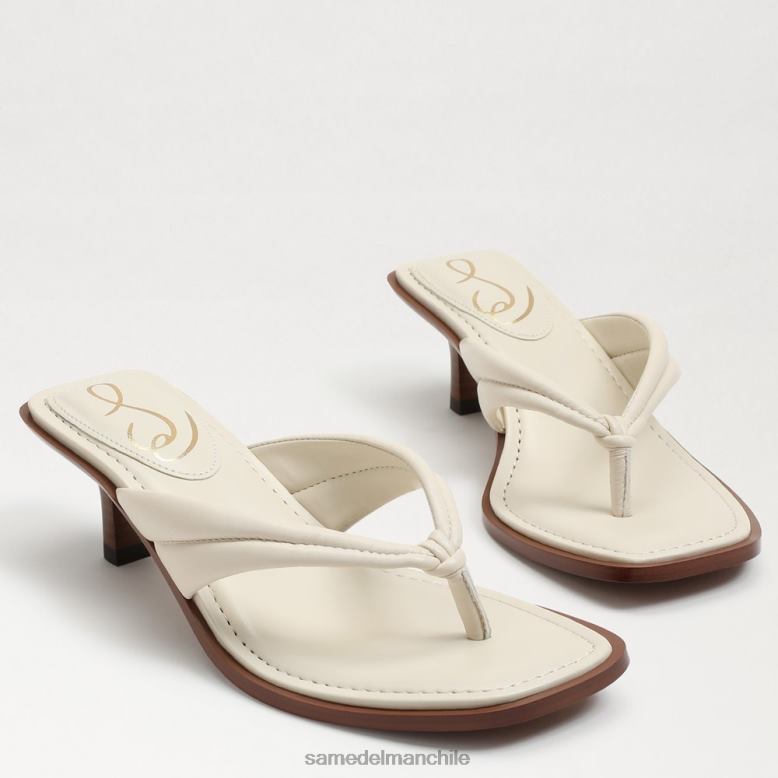 Sam Edelman P802J709 calzado cuero marfil moderno mujer sandalia tipo tanga daphney