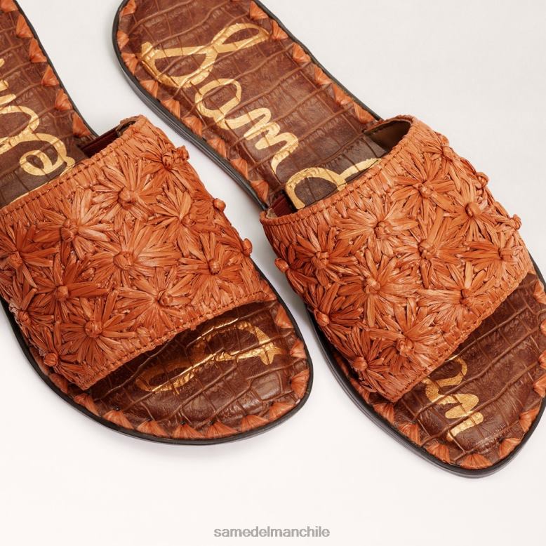 Sam Edelman P802J70 calzado óxido oscuro mujer sandalia giovanna de rafia