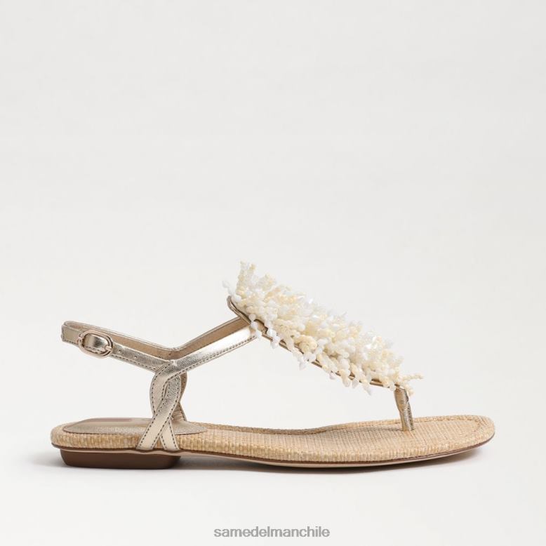Sam Edelman P802J727 calzado hoja de oro mujer brinda sandalia tipo tanga