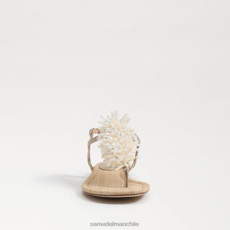 Sam Edelman P802J727 calzado hoja de oro mujer brinda sandalia tipo tanga