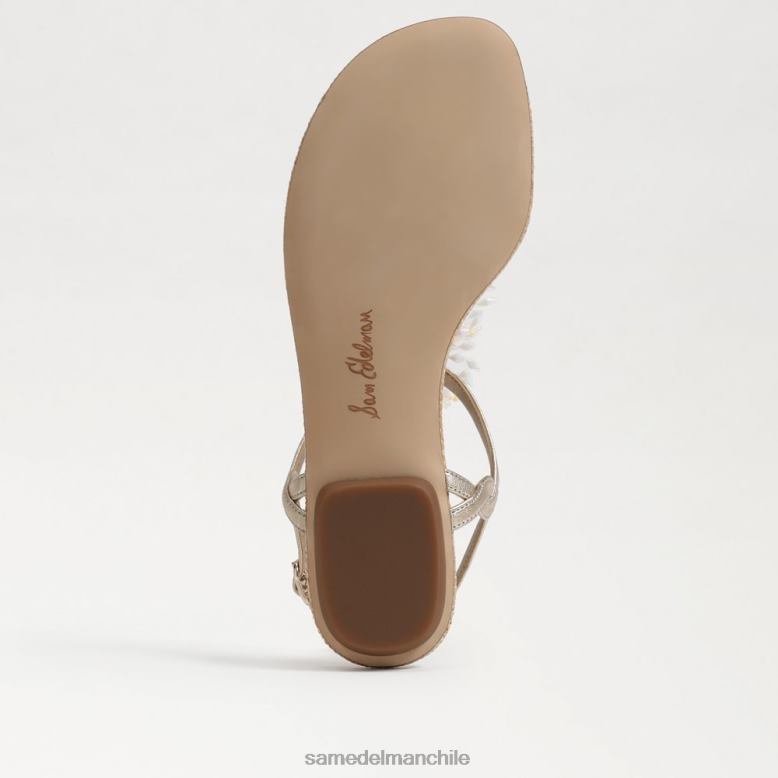 Sam Edelman P802J727 calzado hoja de oro mujer brinda sandalia tipo tanga