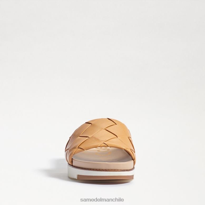Sam Edelman P802J753 calzado cuero arena natural mujer sandalia tejida adaley