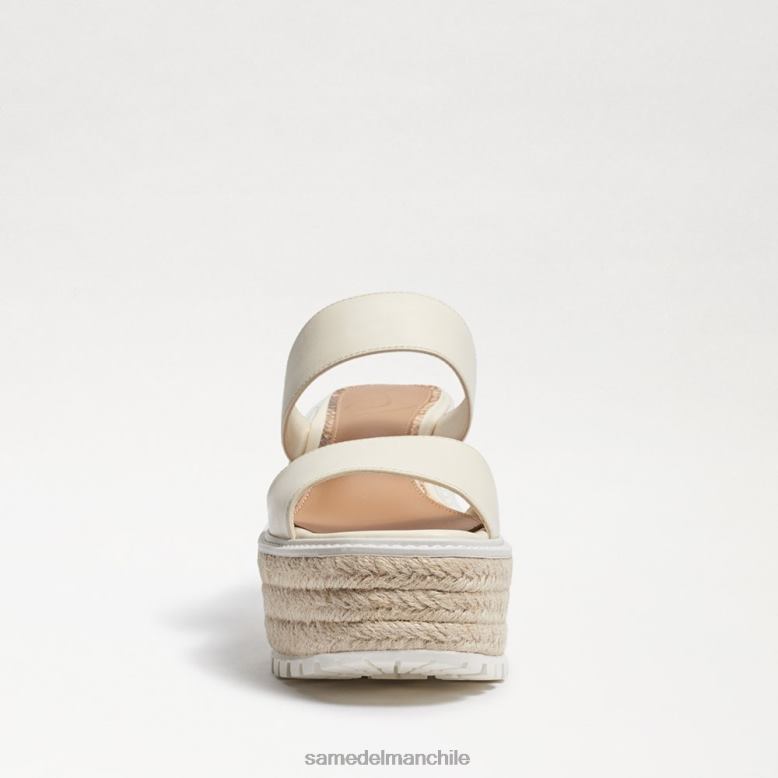 Sam Edelman P802J757 calzado marfil moderno mujer sandalia cuña luca