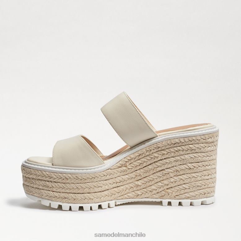 Sam Edelman P802J757 calzado marfil moderno mujer sandalia cuña luca