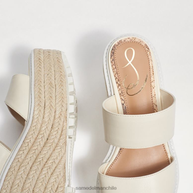 Sam Edelman P802J757 calzado marfil moderno mujer sandalia cuña luca