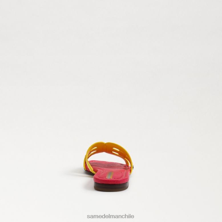 Sam Edelman P802J7 calzado amarillo mimosa/ultra fucsia mujer sandalia tipo bahía