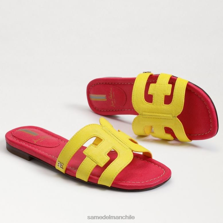 Sam Edelman P802J7 calzado amarillo mimosa/ultra fucsia mujer sandalia tipo bahía
