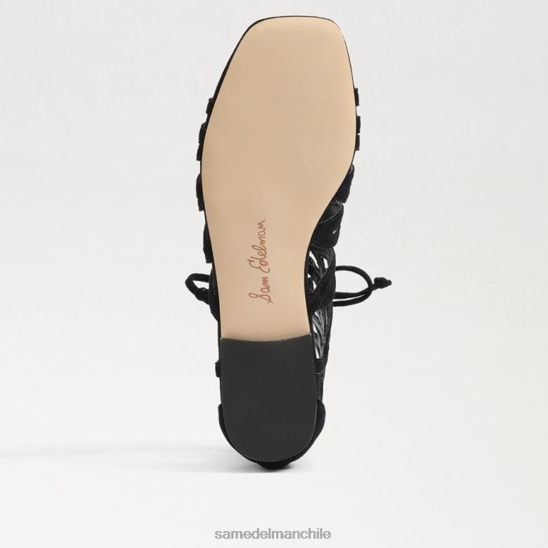 Sam Edelman P802J946 calzado ante negro mujer sandalia gladiadora lara