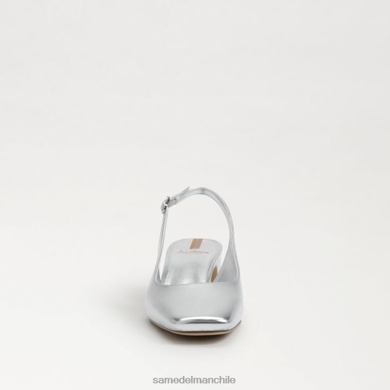 Sam Edelman P802J187 calzado plata suave mujer tacón gatito destalonado terra