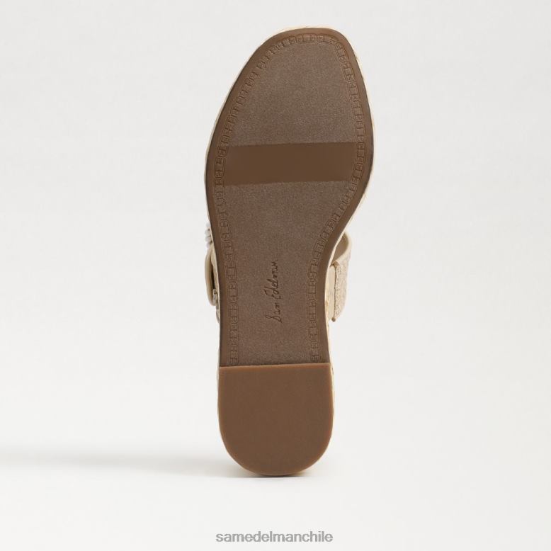 Sam Edelman P802J200 calzado cáscara de huevo mujer sandalia con cuña y alpargata Chase