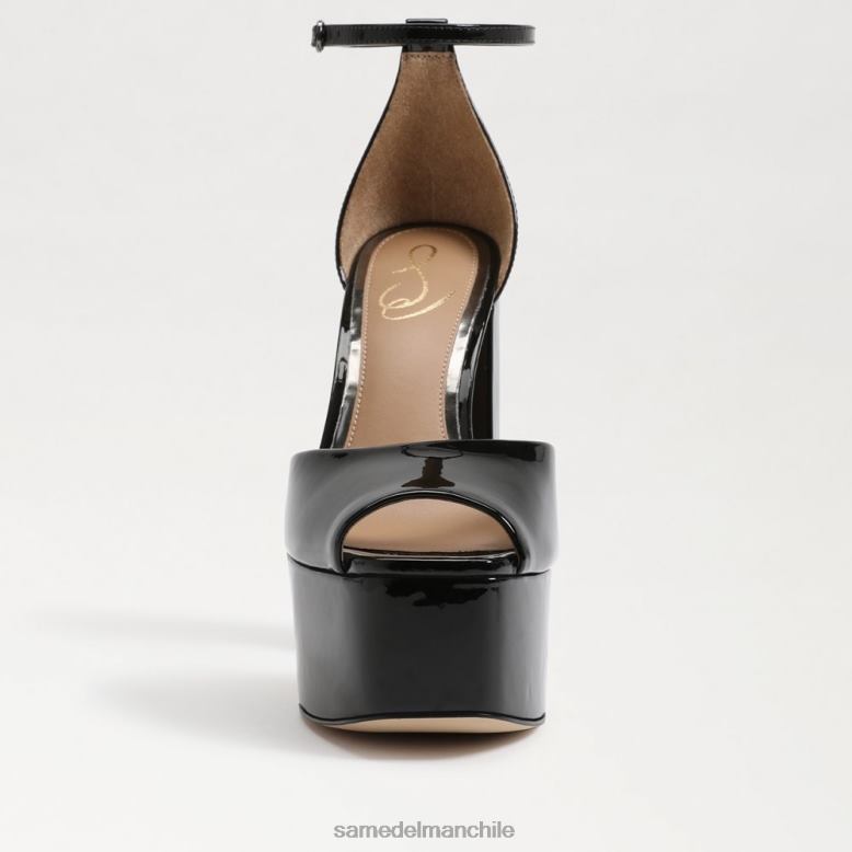 Sam Edelman P802J239 calzado charol negro mujer tacón de plataforma kori