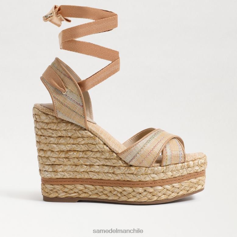Sam Edelman P802J244 calzado multirafia natural mujer sandalia alpargata con cuña vaughn