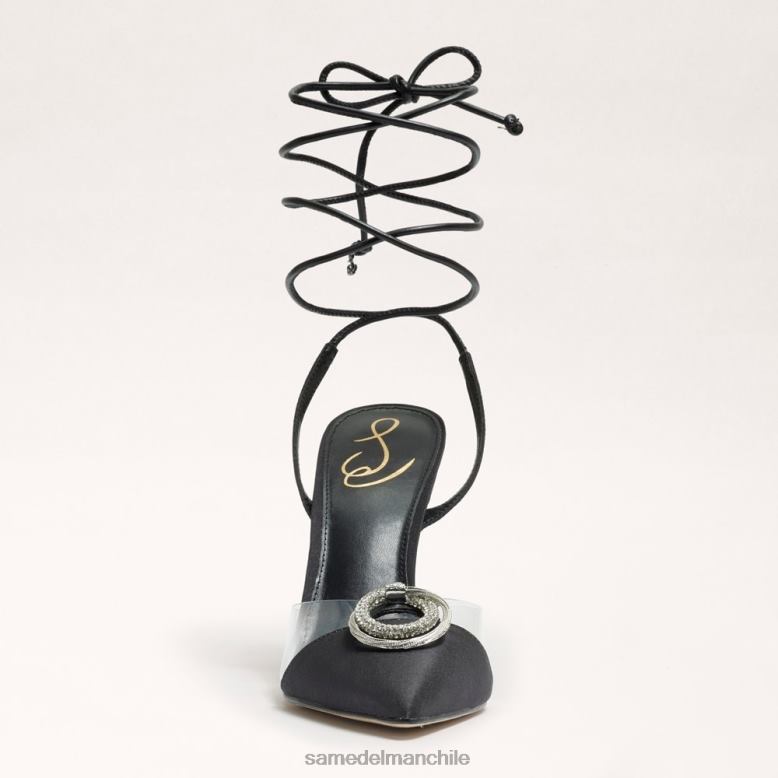 Sam Edelman P802J269 calzado ante negro mujer stiletto de tiras adrian